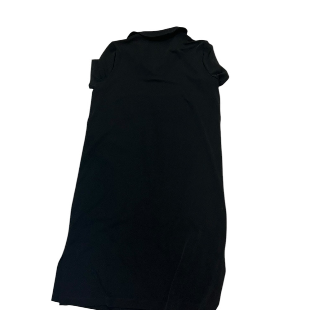 Chico's Travelers Slinky Collared V-Neck Dress Womens Size 2 Black Large Chicos - Picture 5 of 8